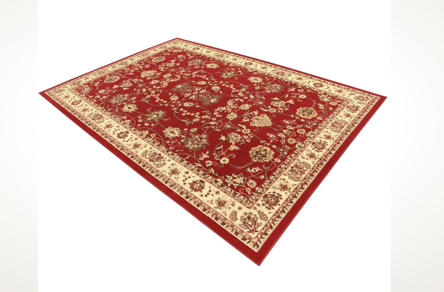 7' x 10' Burgundy Kashan Area Rug