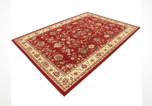 7' x 10' Burgundy Kashan Area Rug