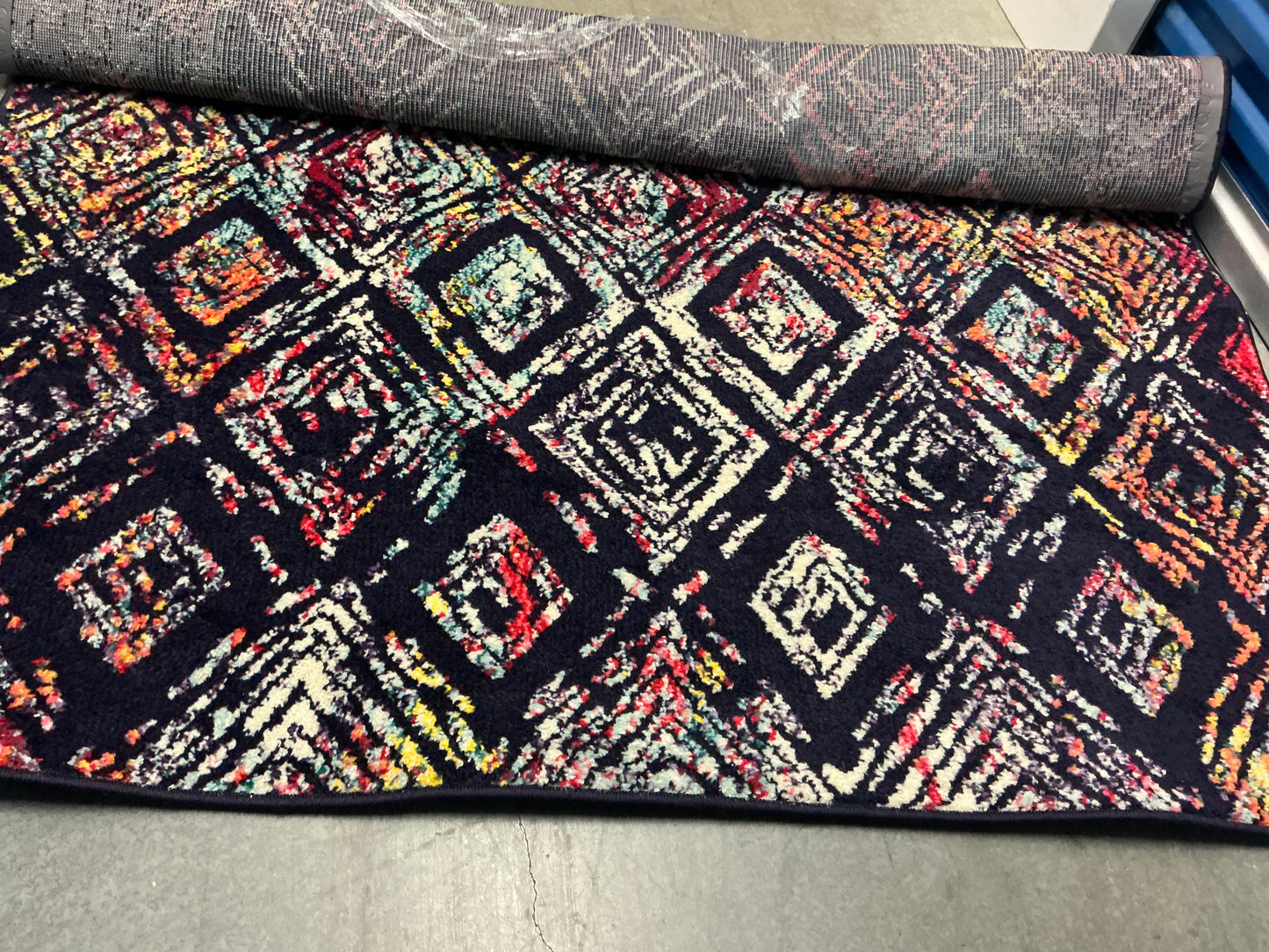 Purple Abstract Rug 5’ x 8’