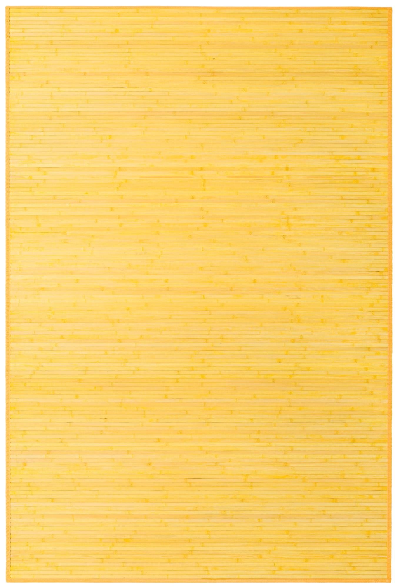 5' x 8' Yellow Bamboo Area Rug